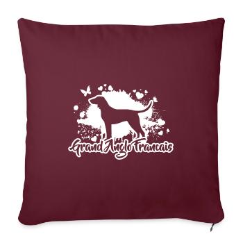 GRAND ANGLO FRANCAIS Chiens de chasse Chiens Wilsigns - Housse de coussin décorative 45 x 45 cm - bordeaux - Devant