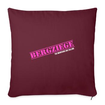 Randonnée en montagne Escalade Escalade Escalade de chèvres de montagne alpines - Housse de coussin décorative 45 x 45 cm - bordeaux - Devant