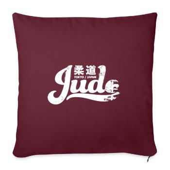 Judo - Housse de coussin décorative 45 x 45 cm - bordeaux - Devant