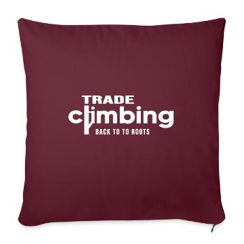 klettern bergsteiger alpinist trade-climbing - Sofakissenbezug 45 x 45 cm - Burgunderrot - Vorne