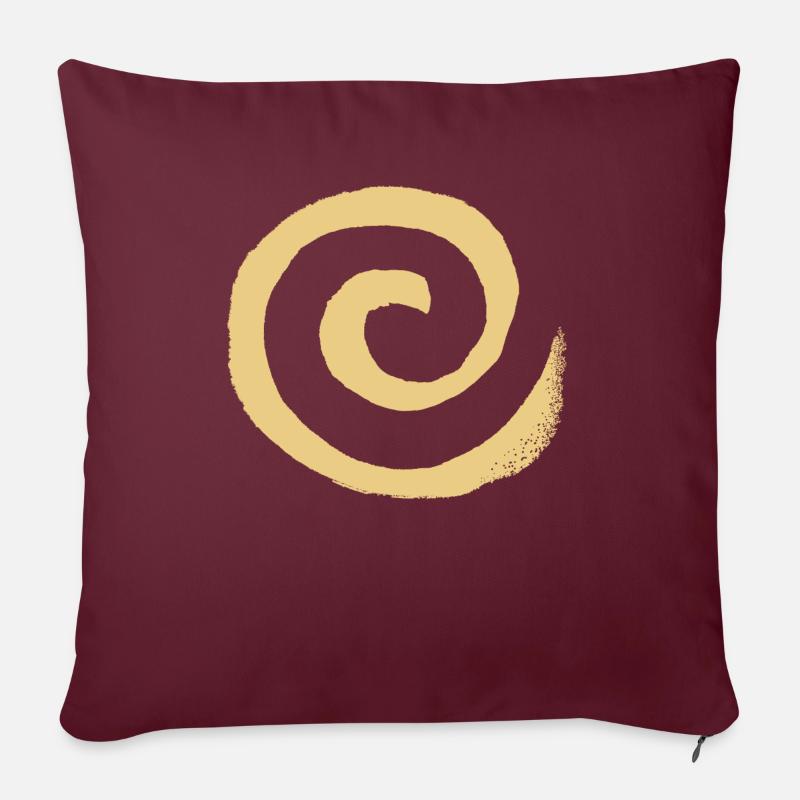 Spirale - Sofakissenbezug 45 x 45 cm - Burgunderrot
