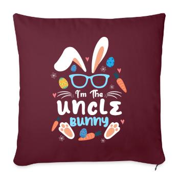 At The Uncle Rabbit Easter Rabbit Ear Sunglass - Sofa pillowcase 17,3'' x 17,3'' (45 x 45 cm) - burgundy - Front