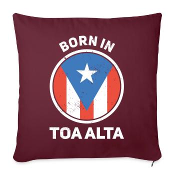 Puerto Rico - Sofakissenbezug 45 x 45 cm - Burgunderrot - Vorne
