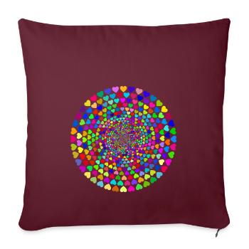 valentine baisers baiser d'amour valentines jour kuessen15 - Housse de coussin décorative 45 x 45 cm - bordeaux - Devant