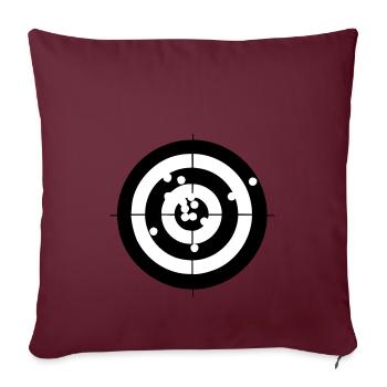 cible hobby sport tirer cadeau idée - Housse de coussin décorative 45 x 45 cm - bordeaux - Devant