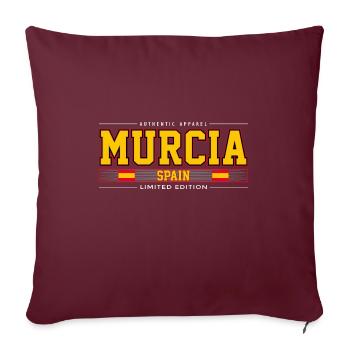 Murcie - Housse de coussin décorative 45 x 45 cm - bordeaux - Devant
