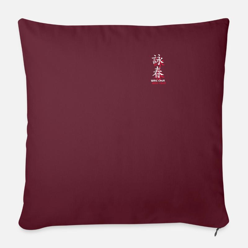 wing_chun1 - Sofakissenbezug 45 x 45 cm - Burgunderrot