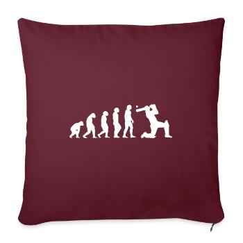 Sport Evolution Cricket - Sofakissenbezug 45 x 45 cm - Burgunderrot - Vorne
