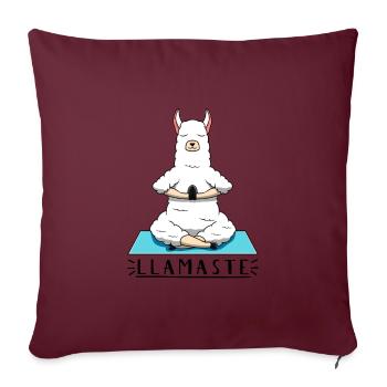 Llamaste Lama - Sofakissenbezug 45 x 45 cm - Burgunderrot - Vorne
