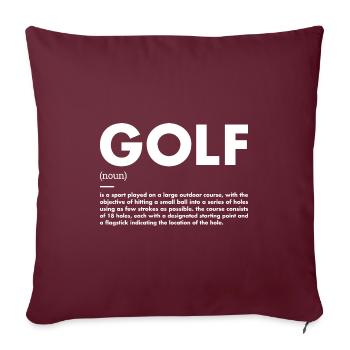 Sport Definition Golf - Sofakissenbezug 45 x 45 cm - Burgunderrot - Vorne