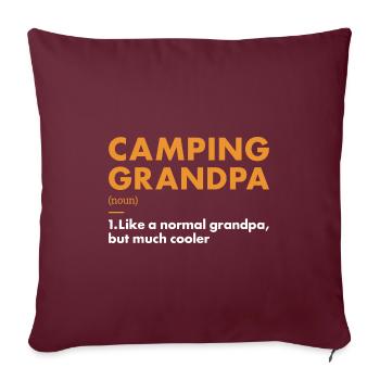 Camper Grandpa Definition Camping - Sofakissenbezug 45 x 45 cm - Burgunderrot - Vorne