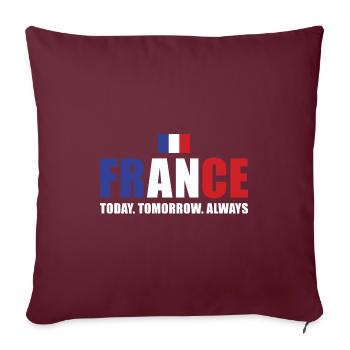 La France aujourd’hui demain Alaways France Rugby - Housse de coussin décorative 45 x 45 cm - bordeaux - Devant