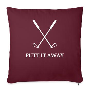 Sensation de golf Bogey Golf Lover Drôle de golf - Housse de coussin décorative 45 x 45 cm - bordeaux - Devant