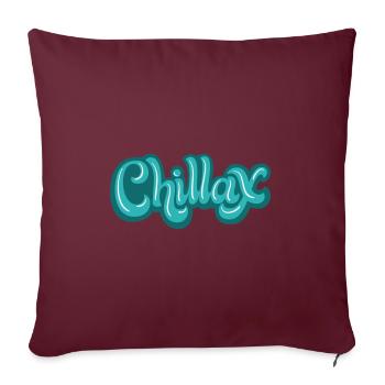 Chill - Sofakissenbezug 45 x 45 cm - Burgunderrot - Vorne