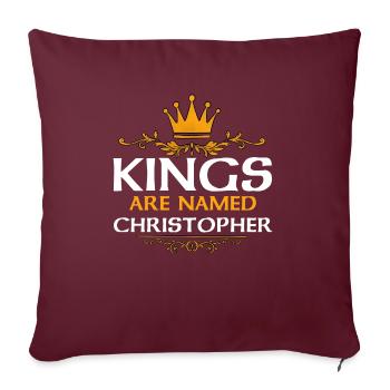 Christopher - Sofakissenbezug 45 x 45 cm - Burgunderrot - Vorne