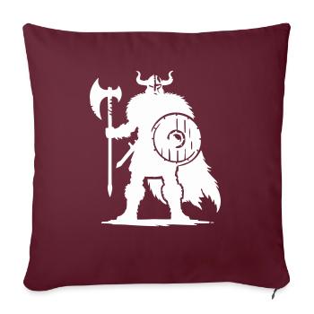 Viking Warrior - Sofa pillowcase 17,3'' x 17,3'' (45 x 45 cm) - burgundy - Front