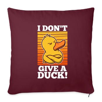 Je m’en fous - Housse de coussin décorative 45 x 45 cm - bordeaux - Devant