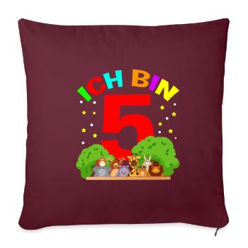 Geburtstagskind Tiermotiv Farm Stall Zoomotiv Gesc - Sofakissenbezug 45 x 45 cm - Burgunderrot - Vorne