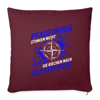 Pfadfinder Stinken Nicht Sie Riechen Nach Abenteue - Sofakissenbezug 45 x 45 cm - Burgunderrot - Vorne