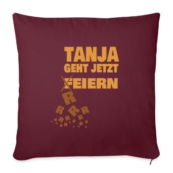 Kotzen tanja - Sofakissenbezug 45 x 45 cm - Burgunderrot - Vorne