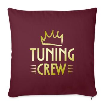Équipe de réglage - Housse de coussin décorative 45 x 45 cm - bordeaux - Devant