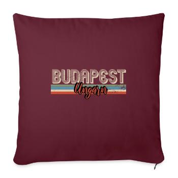 Budapest Ungarn - Sofakissenbezug 45 x 45 cm - Burgunderrot - Vorne