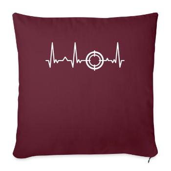 Sport Shooter Club de tir sportif Tireur - Housse de coussin décorative 45 x 45 cm - bordeaux - Devant