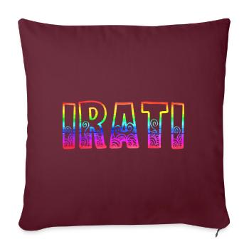 Irlande Arc-en-ciel - Housse de coussin décorative 45 x 45 cm - bordeaux - Devant