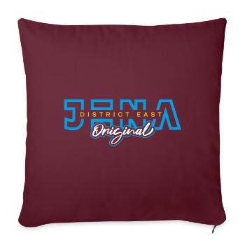 Jena District East Original - Sofakissenbezug 45 x 45 cm - Burgunderrot - Vorne