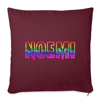 noemi rs arc-en-ciel - Housse de coussin décorative 45 x 45 cm - bordeaux - Devant