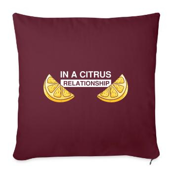 Lemon Design Lemonades Stand Boss Vente de citron - Housse de coussin décorative 45 x 45 cm - bordeaux - Devant