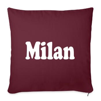 milan mailand milano - Sofakissenbezug 45 x 45 cm - Burgunderrot - Vorne