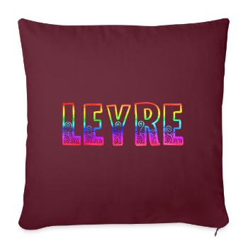 Leyre RS Arc-en-ciel - Housse de coussin décorative 45 x 45 cm - bordeaux - Devant
