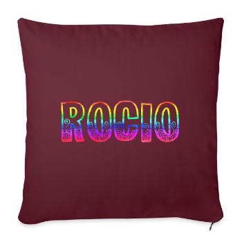 rocio rs arc-en-ciel - Housse de coussin décorative 45 x 45 cm - bordeaux - Devant