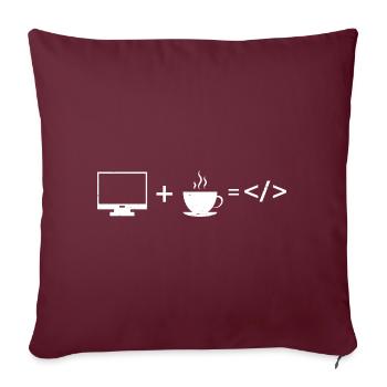 Conception de cybersécurité pour la sécurité informatique et les pirates informatiques - Housse de coussin décorative 45 x 45 cm - bordeaux - Devant