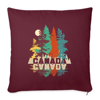 Canada - Sofa pillowcase 17,3'' x 17,3'' (45 x 45 cm) - burgundy - Front