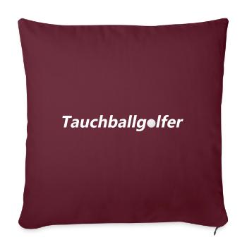 Balle de plongée Golfeur 1 - Housse de coussin décorative 45 x 45 cm - bordeaux - Devant