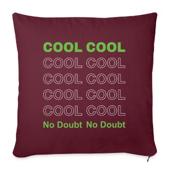 Cool Cool Cool - Sofakissenbezug 45 x 45 cm - Burgunderrot - Vorne