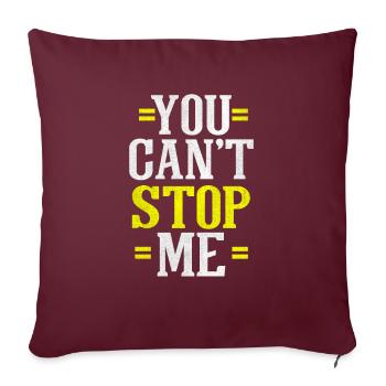 Tu arrêtes la motivation de la course - Housse de coussin décorative 45 x 45 cm - bordeaux - Devant