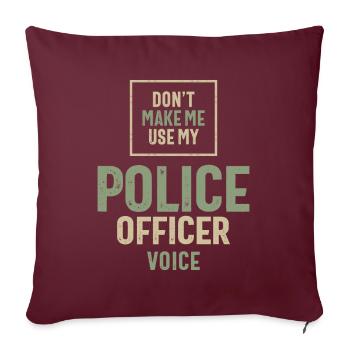 Polizist Beruf Beruf Geburtstagsarbeiter - Sofakissenbezug 45 x 45 cm - Burgunderrot - Vorne