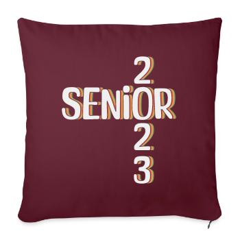 Senior 2023 Absolvent der Senioren 2023 - Sofakissenbezug 45 x 45 cm - Burgunderrot - Vorne