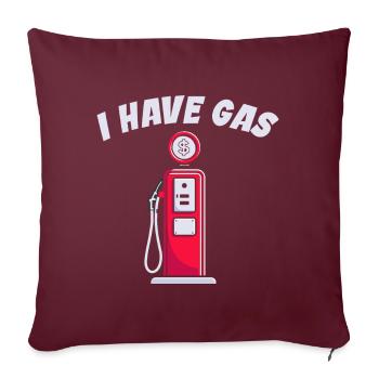 J’ai une pompe à essence drôle - Housse de coussin décorative 45 x 45 cm - bordeaux - Devant