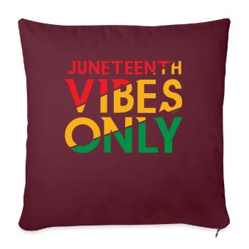 Celebrate Juneteenth Vibes Black History - Sofakissenbezug 45 x 45 cm - Burgunderrot - Vorne