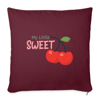 Kleine Süße Little Sweet - Housse de coussin décorative 45 x 45 cm - bordeaux - Devant