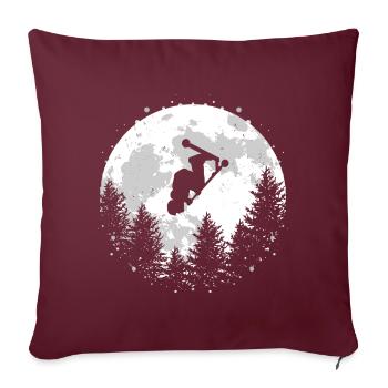Stunt Scooter Scooter Stuntscooter cadeau - Housse de coussin décorative 45 x 45 cm - bordeaux - Devant