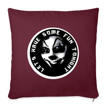 lets have some fun tonight - Housse de coussin décorative 45 x 45 cm - bordeaux - Devant