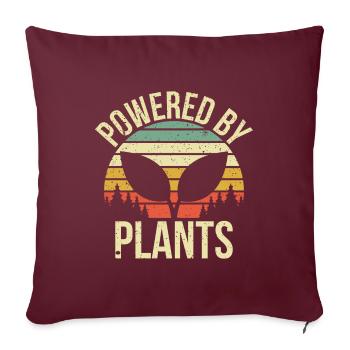 Propulsé par Plantes Gift - Housse de coussin décorative 45 x 45 cm - bordeaux - Devant