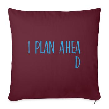 I plan ahead procrastination cadeau - Housse de coussin décorative 45 x 45 cm - bordeaux - Devant