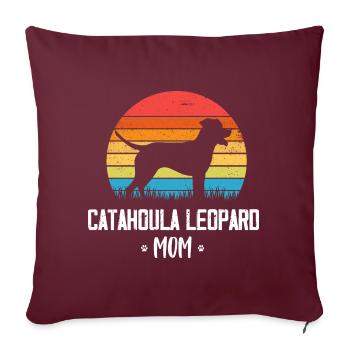 Louisiane Catahoula Leopard Dog - Housse de coussin décorative 45 x 45 cm - bordeaux - Devant