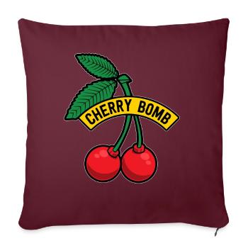 Fruit Sweet Cherry Fruit Gift Bomb - Sofa pillowcase 17,3'' x 17,3'' (45 x 45 cm) - burgundy - Front